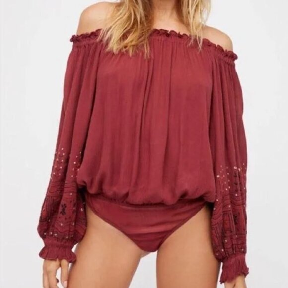 Free People || Bohemian Ella Bodysuit - Picture 2 of 11